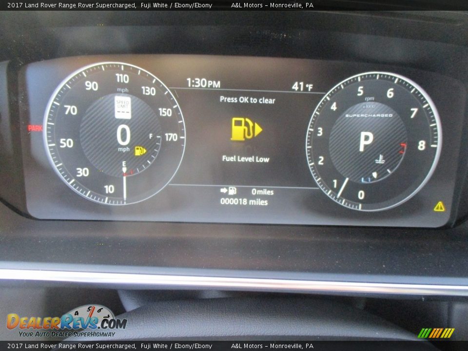 2017 Land Rover Range Rover Supercharged Gauges Photo #20