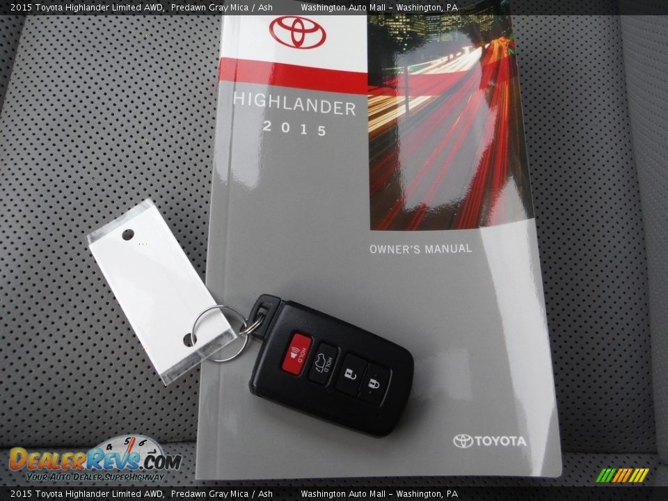 2015 Toyota Highlander Limited AWD Predawn Gray Mica / Ash Photo #28