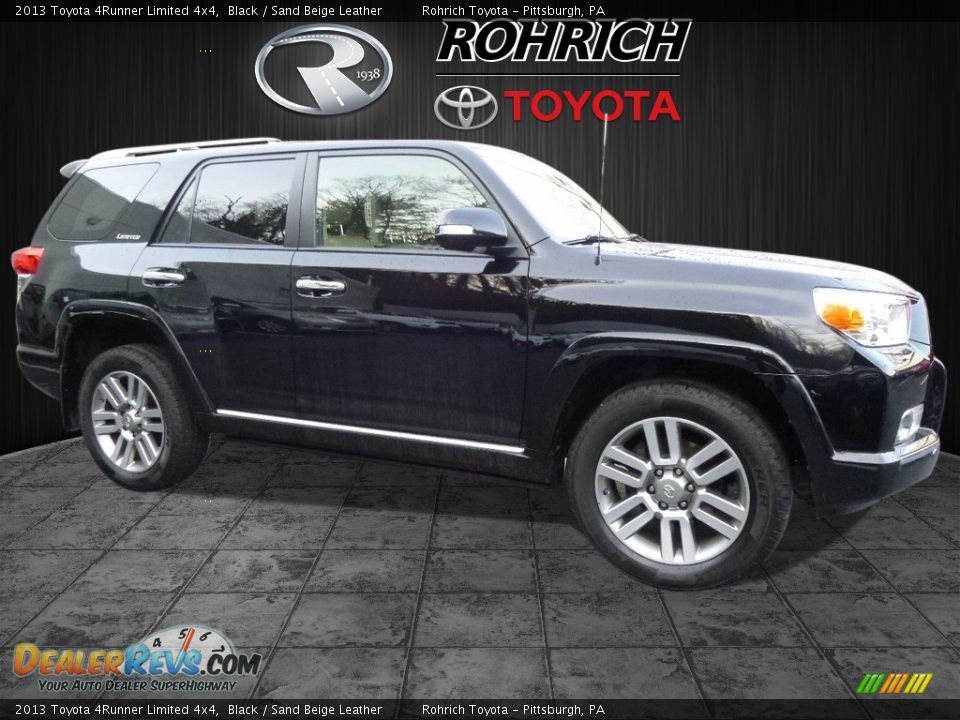 2013 Toyota 4Runner Limited 4x4 Black / Sand Beige Leather Photo #1
