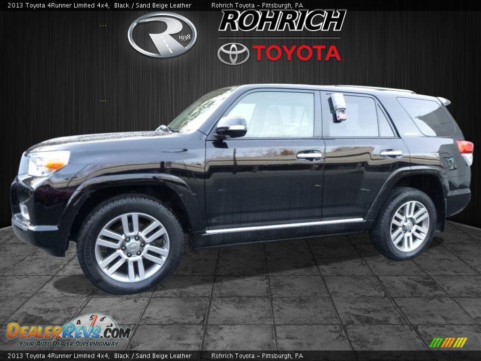 2013 Toyota 4Runner Limited 4x4 Black / Sand Beige Leather Photo #3