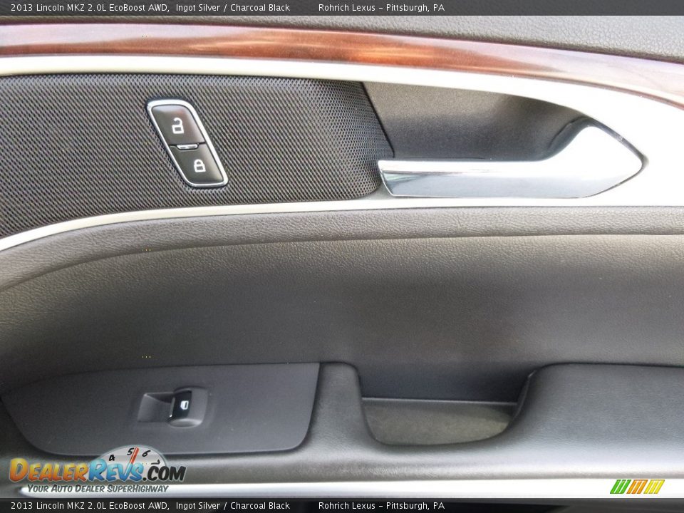 2013 Lincoln MKZ 2.0L EcoBoost AWD Ingot Silver / Charcoal Black Photo #11