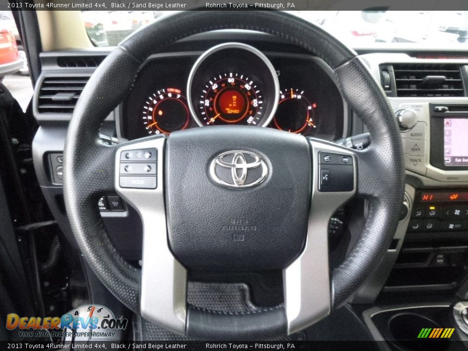 2013 Toyota 4Runner Limited 4x4 Black / Sand Beige Leather Photo #19