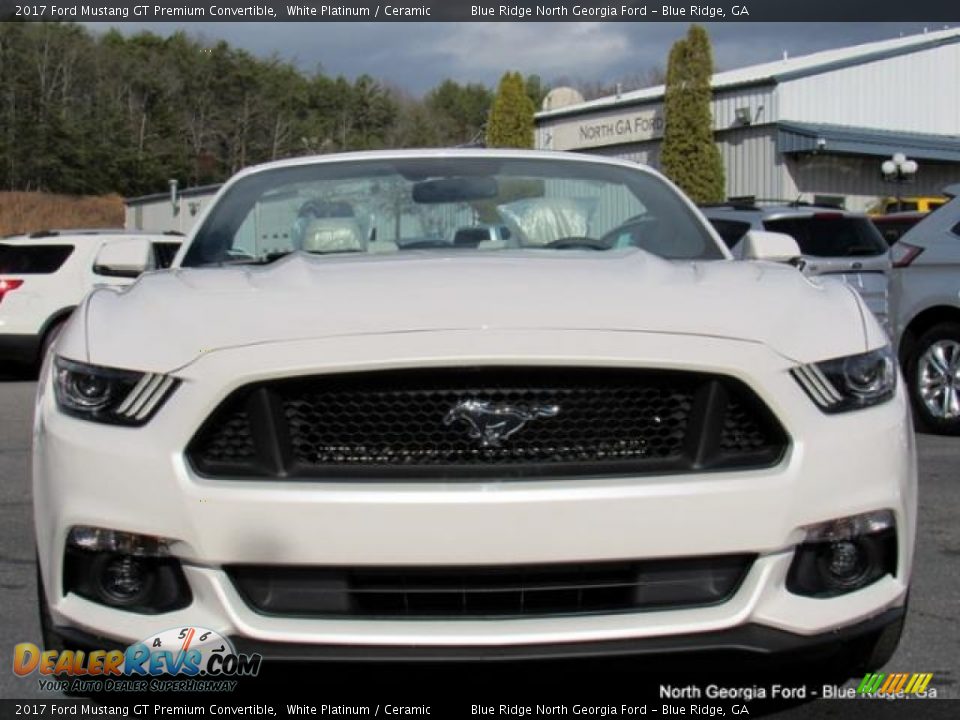 2017 Ford Mustang GT Premium Convertible White Platinum / Ceramic Photo #8