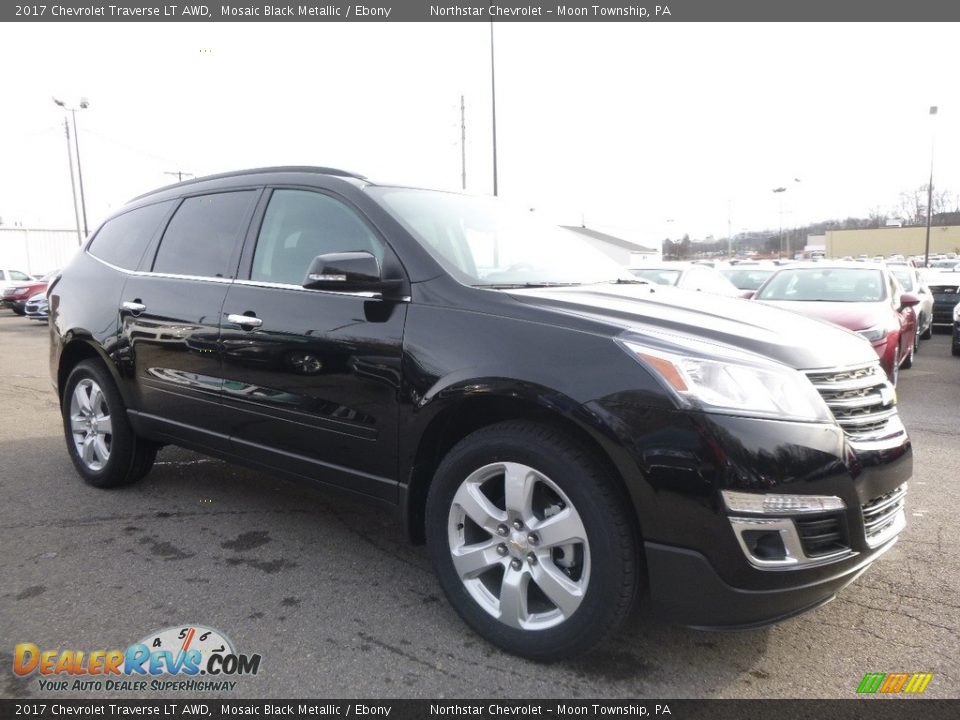 2017 Chevrolet Traverse LT AWD Mosaic Black Metallic / Ebony Photo #3