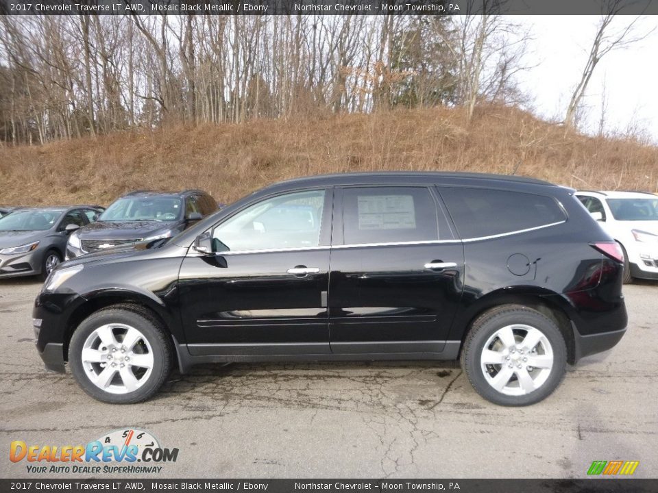 2017 Chevrolet Traverse LT AWD Mosaic Black Metallic / Ebony Photo #8