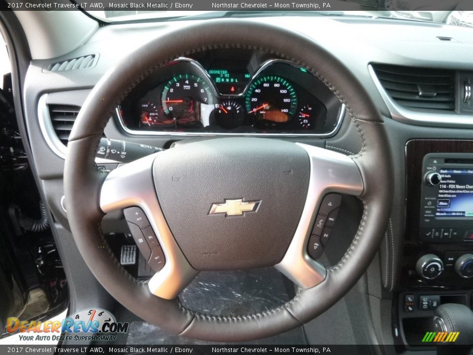 2017 Chevrolet Traverse LT AWD Mosaic Black Metallic / Ebony Photo #17