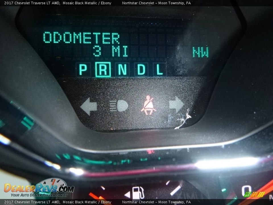 2017 Chevrolet Traverse LT AWD Mosaic Black Metallic / Ebony Photo #20