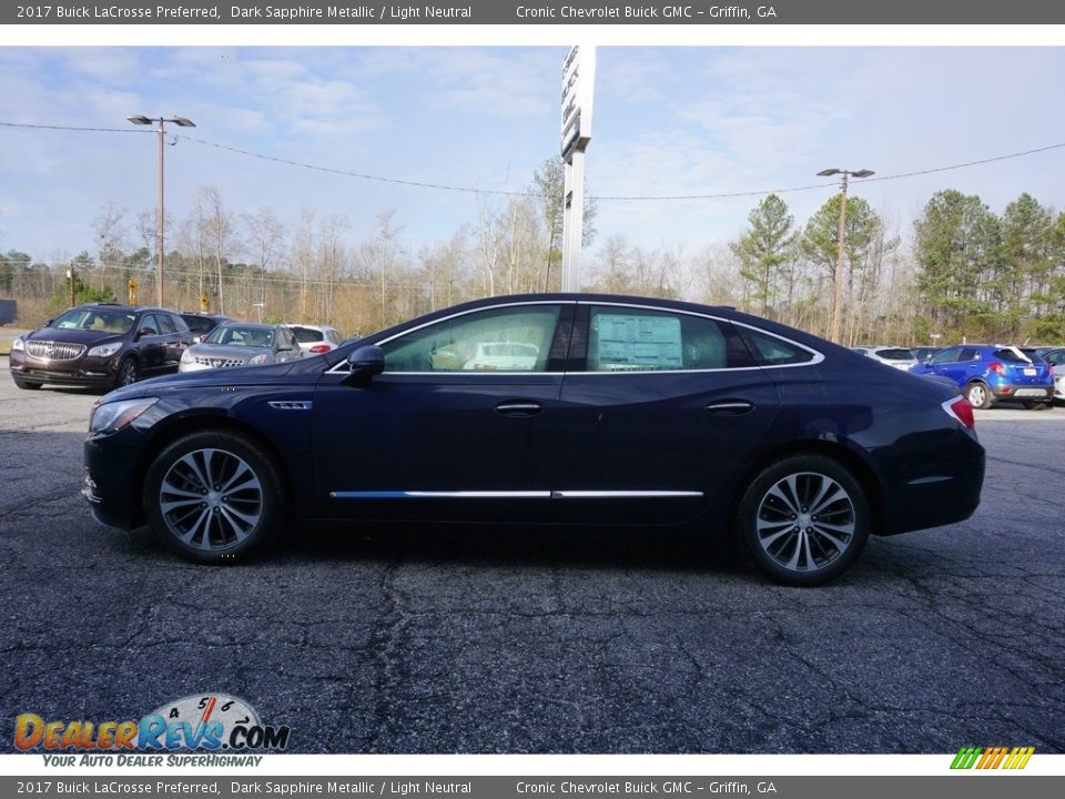 2017 Buick LaCrosse Preferred Dark Sapphire Metallic / Light Neutral Photo #4