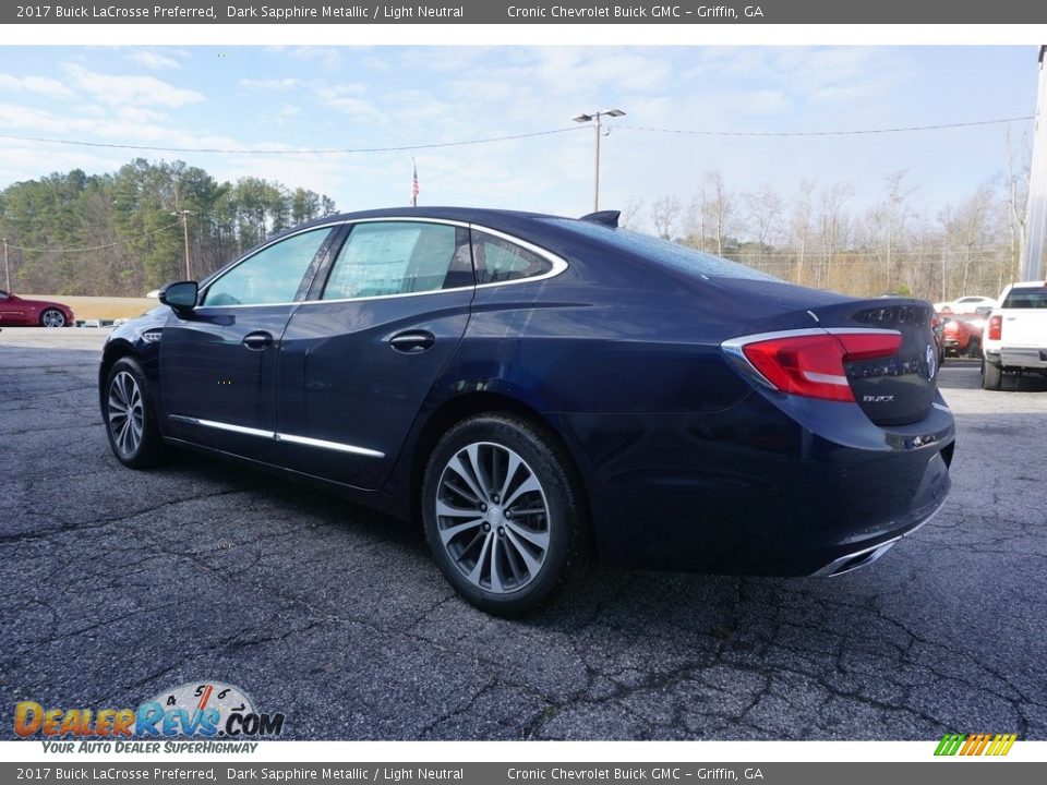 2017 Buick LaCrosse Preferred Dark Sapphire Metallic / Light Neutral Photo #5