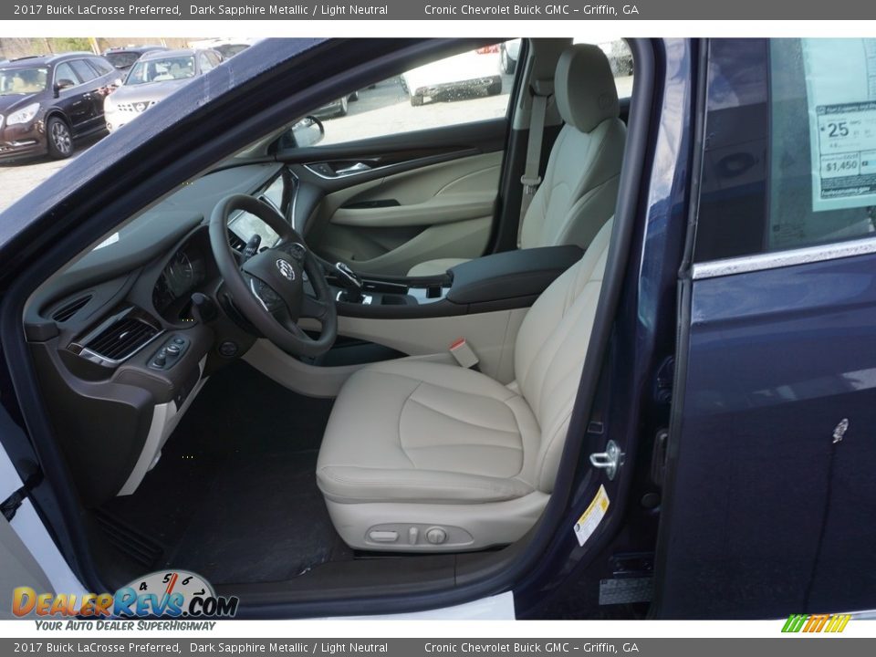 Light Neutral Interior - 2017 Buick LaCrosse Preferred Photo #10