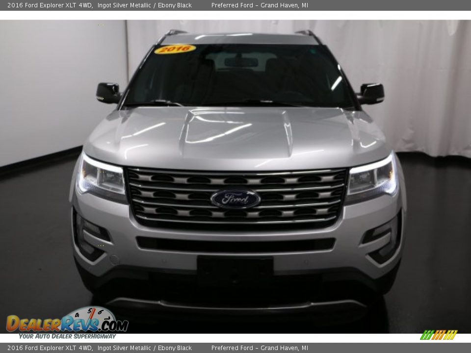 2016 Ford Explorer XLT 4WD Ingot Silver Metallic / Ebony Black Photo #33