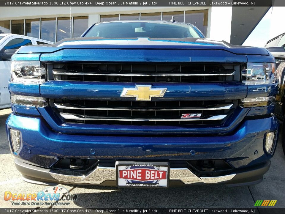2017 Chevrolet Silverado 1500 LTZ Crew Cab 4x4 Deep Ocean Blue Metallic / Jet Black Photo #2