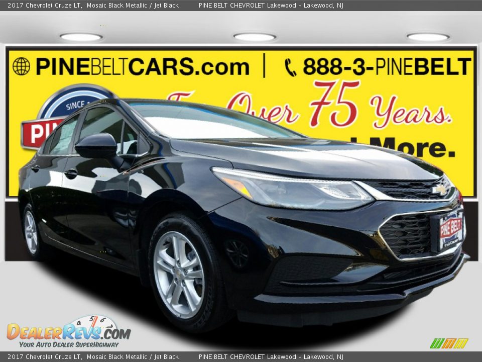 2017 Chevrolet Cruze LT Mosaic Black Metallic / Jet Black Photo #1