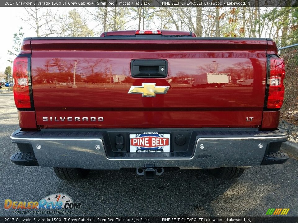 2017 Chevrolet Silverado 1500 LT Crew Cab 4x4 Siren Red Tintcoat / Jet Black Photo #5