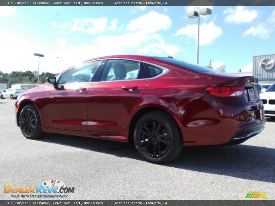 2015 Chrysler 200 Limited Velvet Red Pearl / Black/Linen Photo #5