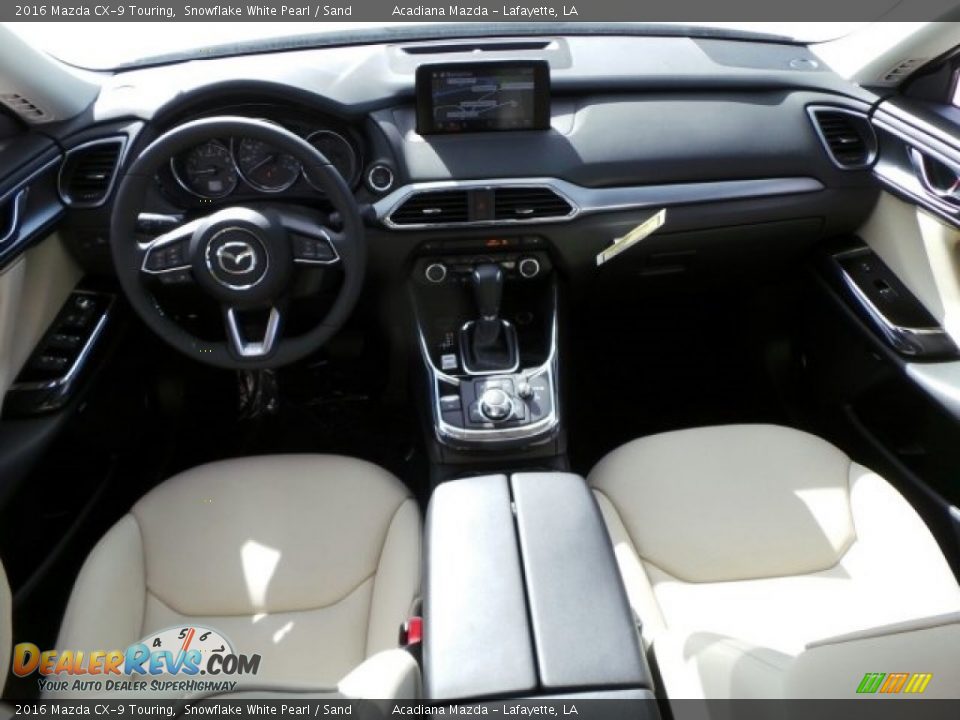 2016 Mazda CX-9 Touring Snowflake White Pearl / Sand Photo #12