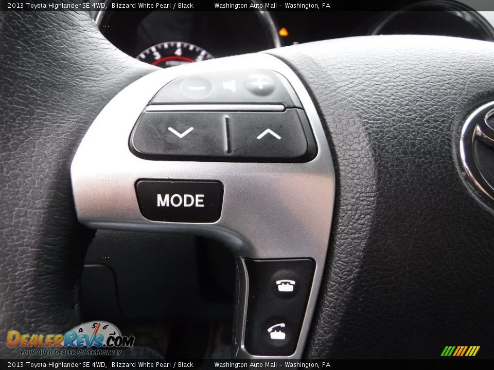 2013 Toyota Highlander SE 4WD Blizzard White Pearl / Black Photo #20