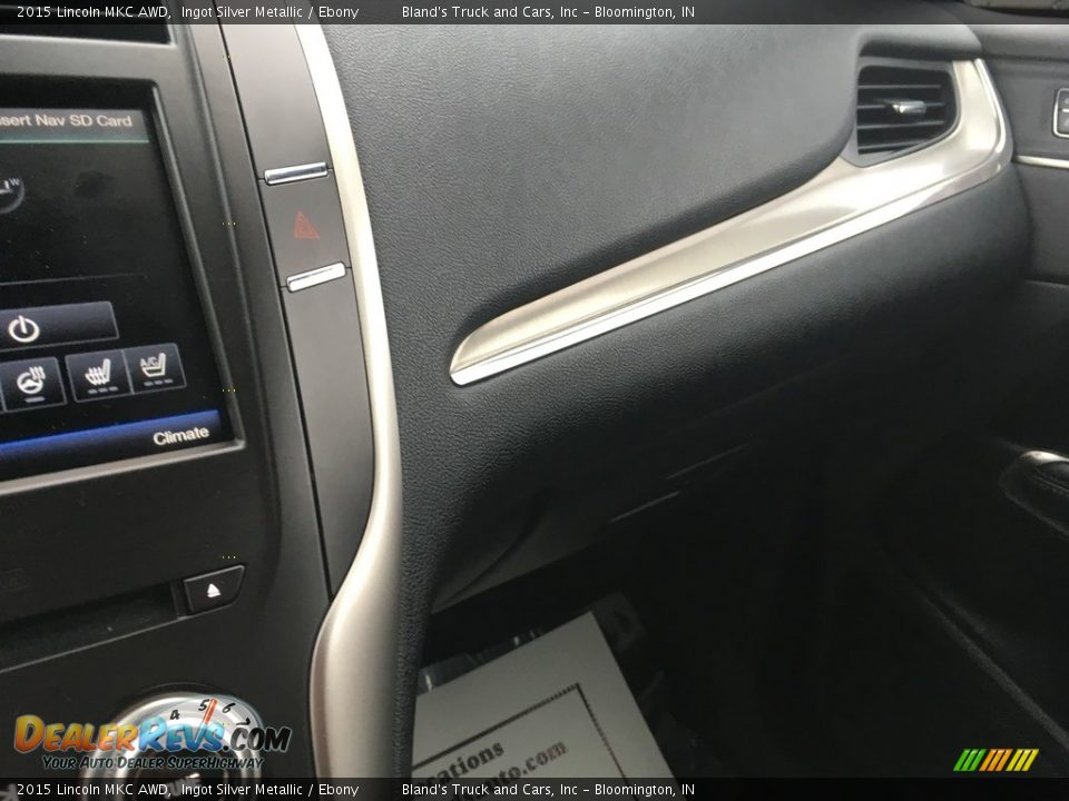 2015 Lincoln MKC AWD Ingot Silver Metallic / Ebony Photo #34