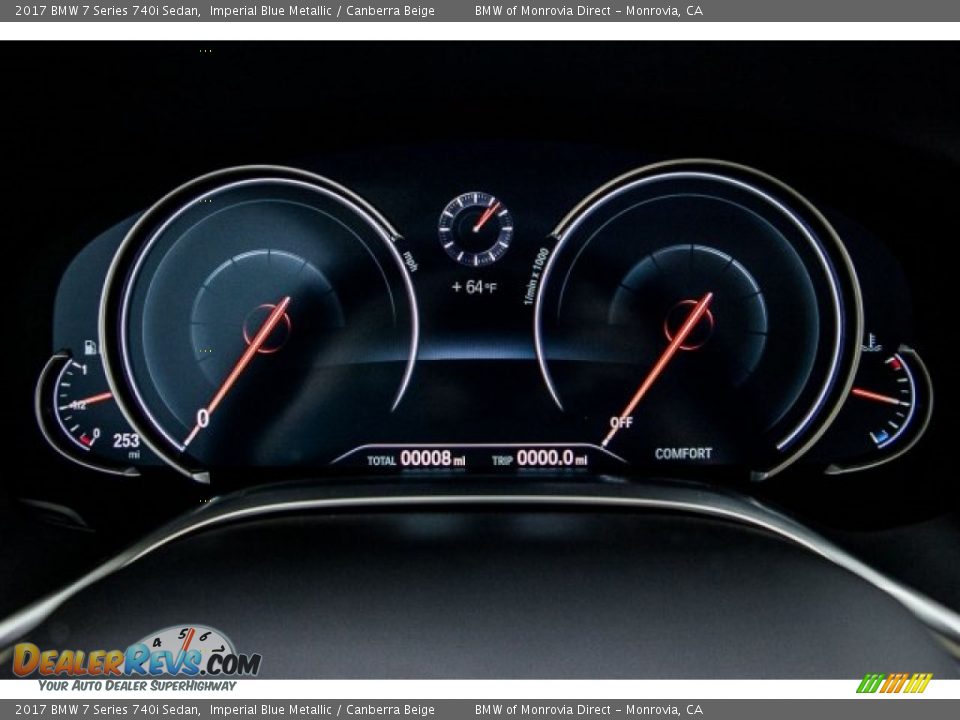 2017 BMW 7 Series 740i Sedan Gauges Photo #7