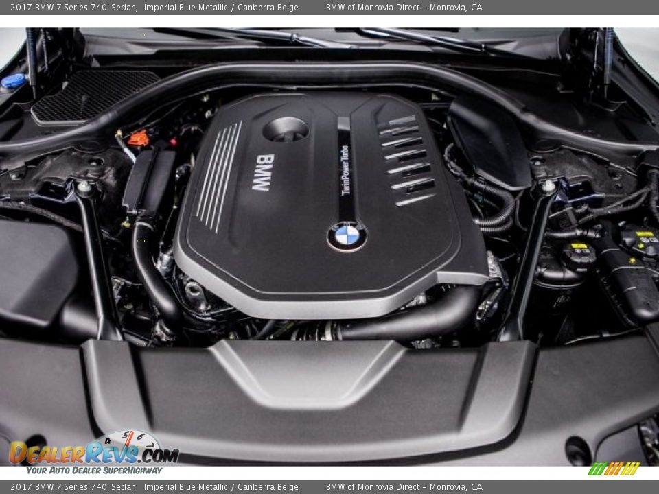 2017 BMW 7 Series 740i Sedan 3.0 Liter DI TwinPower Turbocharged DOHC 24-Valve VVT Inline 6 Cylinder Engine Photo #8