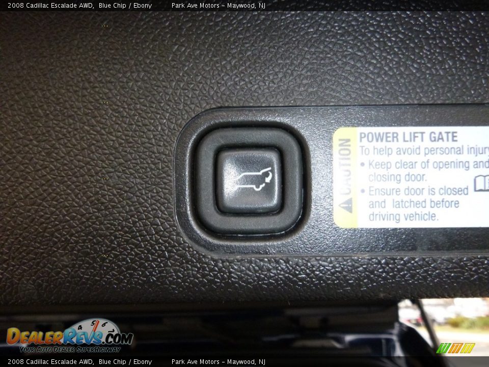 2008 Cadillac Escalade AWD Blue Chip / Ebony Photo #36