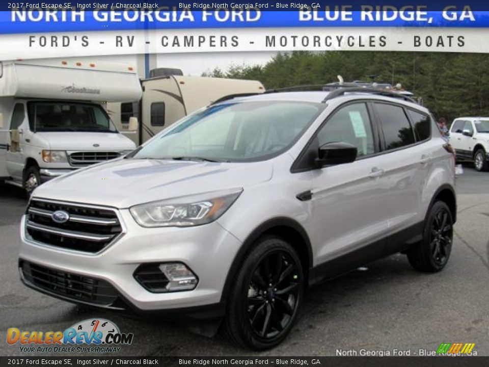 2017 Ford Escape SE Ingot Silver / Charcoal Black Photo #1