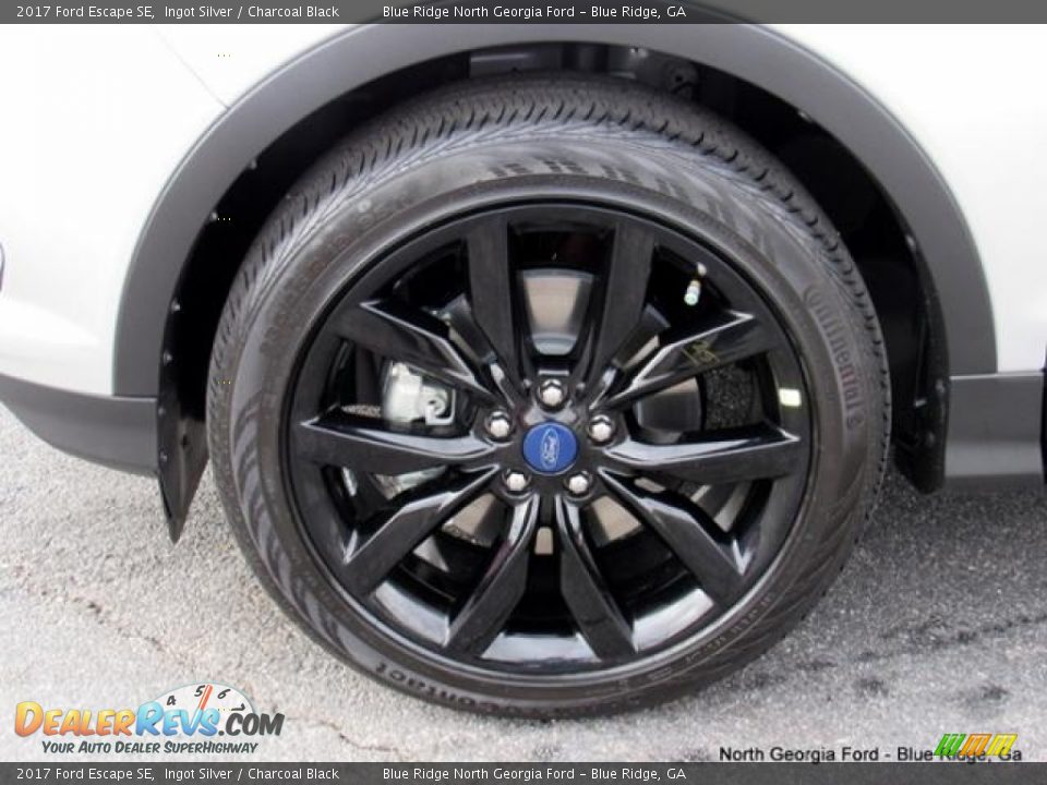 2017 Ford Escape SE Ingot Silver / Charcoal Black Photo #9
