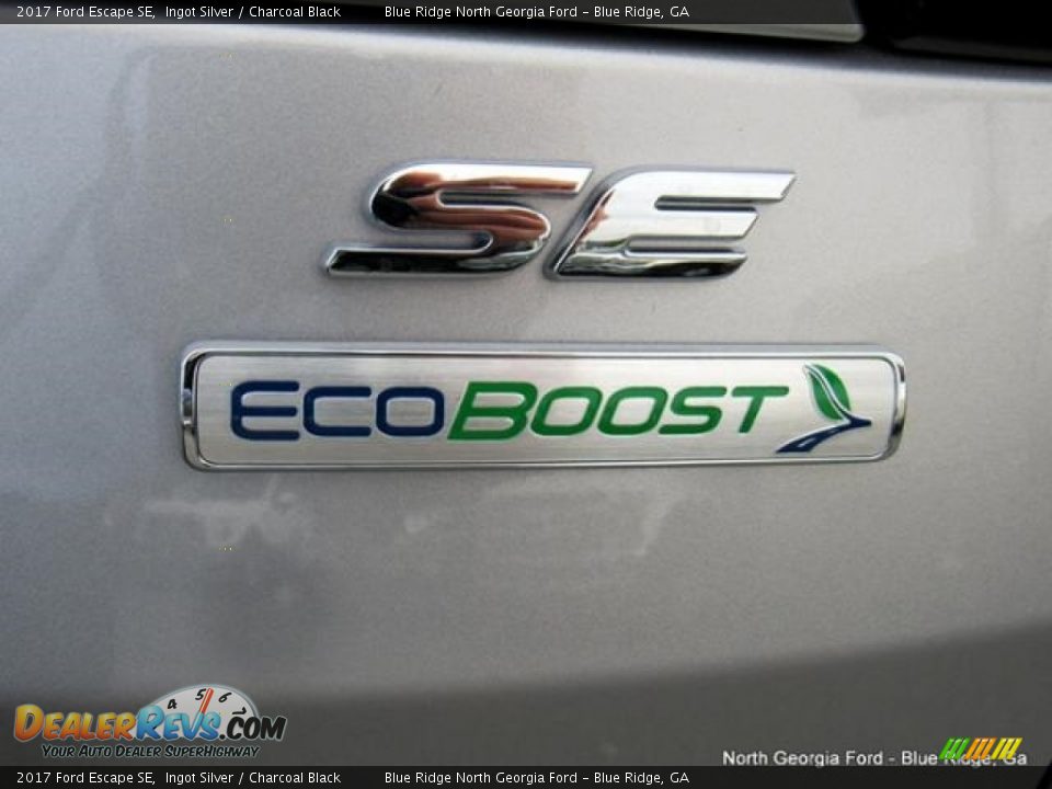 2017 Ford Escape SE Ingot Silver / Charcoal Black Photo #36