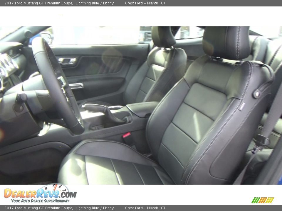 2017 Ford Mustang GT Premium Coupe Lightning Blue / Ebony Photo #11