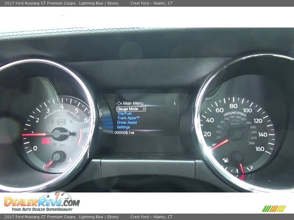 2017 Ford Mustang GT Premium Coupe Lightning Blue / Ebony Photo #13