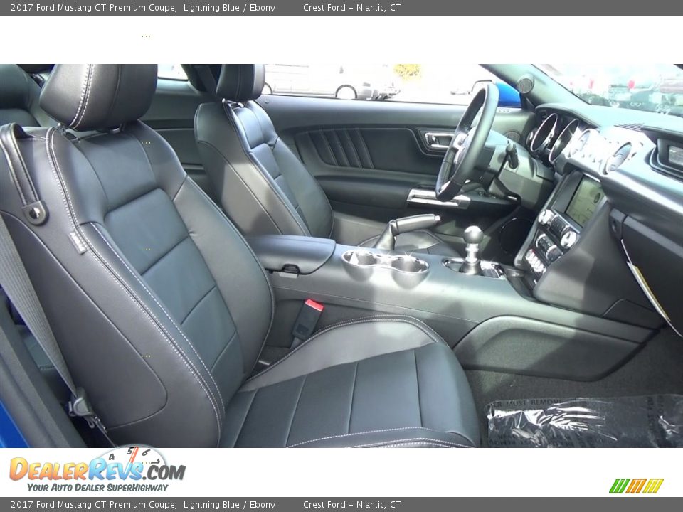 2017 Ford Mustang GT Premium Coupe Lightning Blue / Ebony Photo #22
