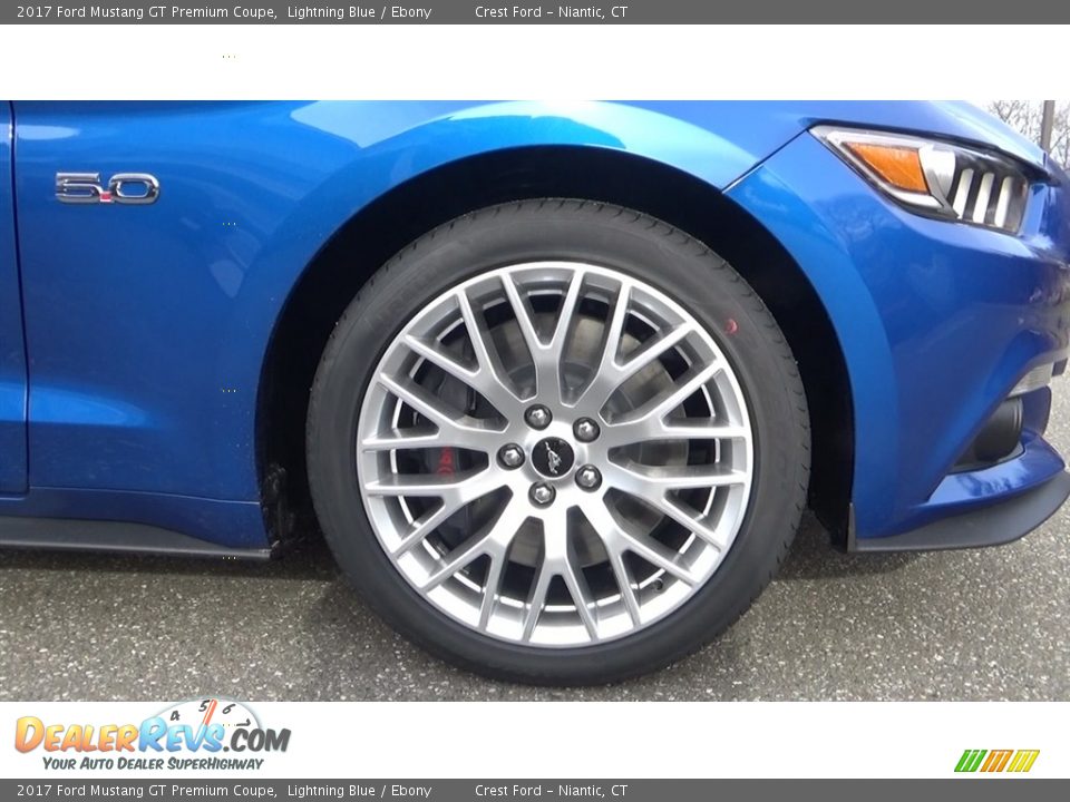 2017 Ford Mustang GT Premium Coupe Lightning Blue / Ebony Photo #24