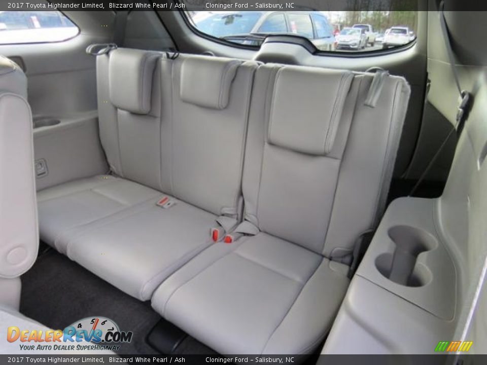 Rear Seat of 2017 Toyota Highlander Limited Photo #6