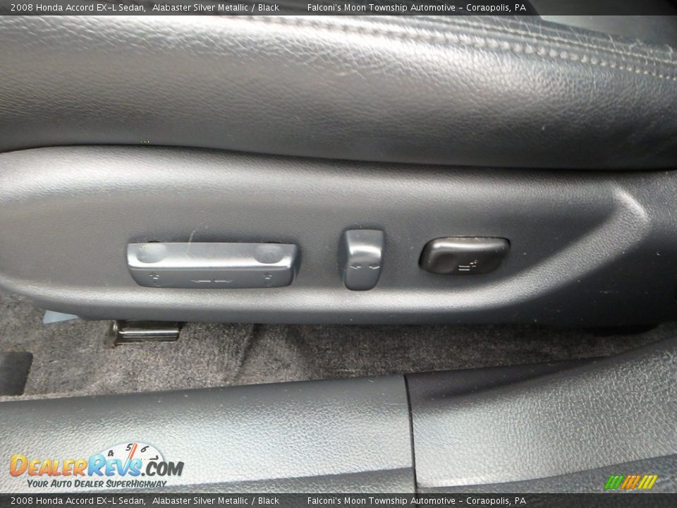 2008 Honda Accord EX-L Sedan Alabaster Silver Metallic / Black Photo #20