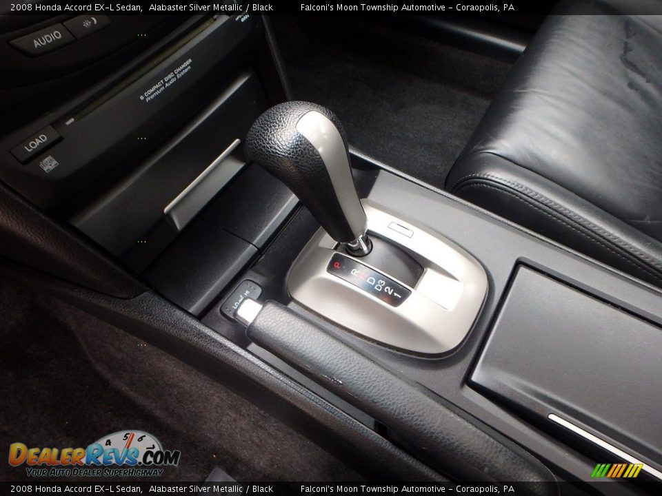 2008 Honda Accord EX-L Sedan Alabaster Silver Metallic / Black Photo #22
