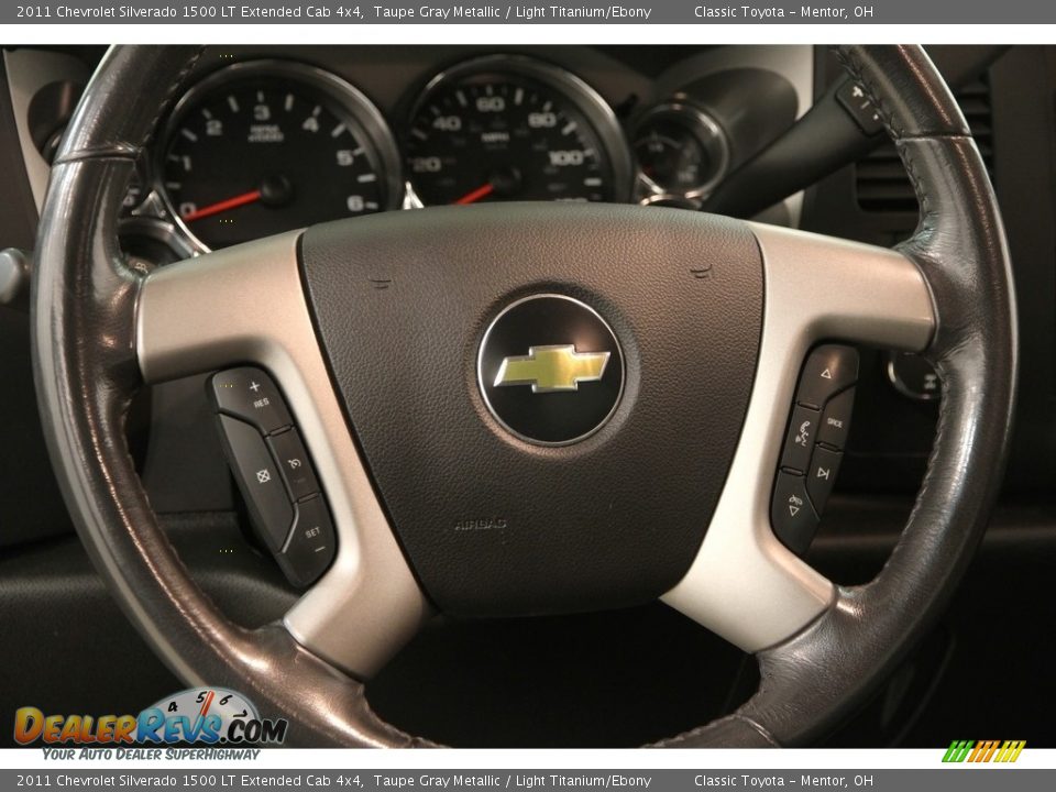 2011 Chevrolet Silverado 1500 LT Extended Cab 4x4 Taupe Gray Metallic / Light Titanium/Ebony Photo #6