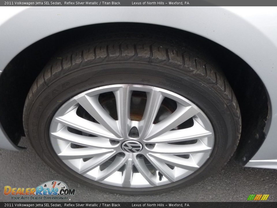 2011 Volkswagen Jetta SEL Sedan Reflex Silver Metallic / Titan Black Photo #5
