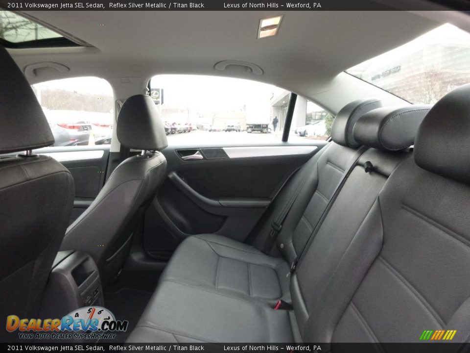 2011 Volkswagen Jetta SEL Sedan Reflex Silver Metallic / Titan Black Photo #7