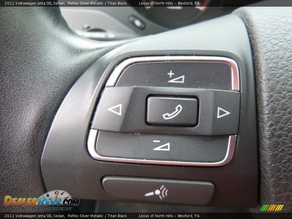 2011 Volkswagen Jetta SEL Sedan Reflex Silver Metallic / Titan Black Photo #15