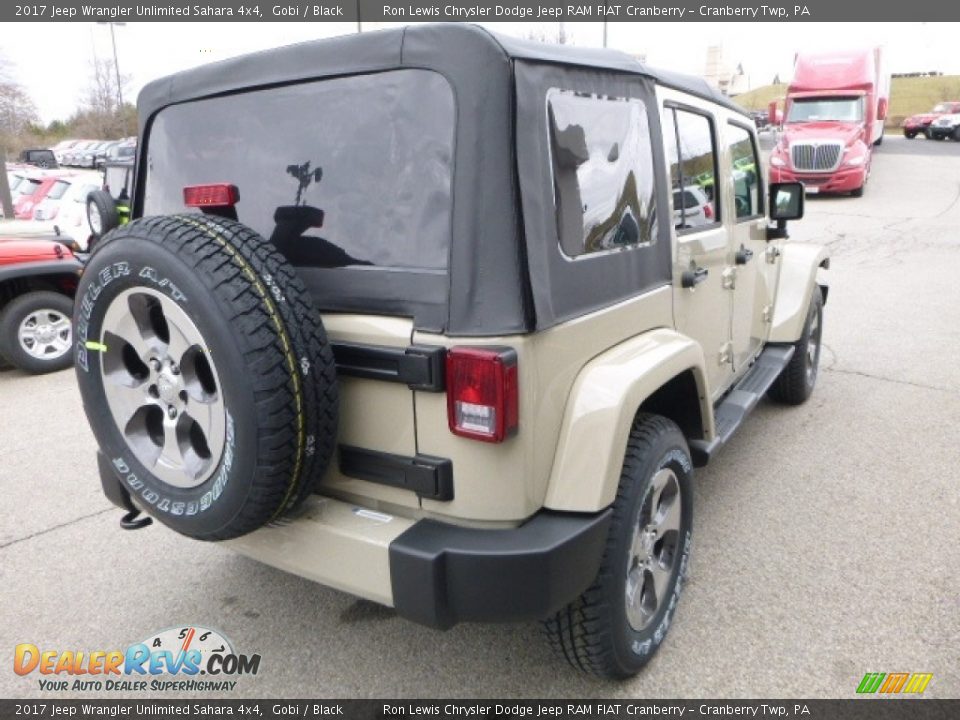 2017 Jeep Wrangler Unlimited Sahara 4x4 Gobi / Black Photo #7