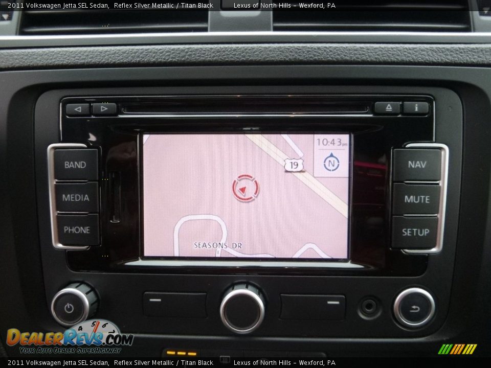 2011 Volkswagen Jetta SEL Sedan Reflex Silver Metallic / Titan Black Photo #16