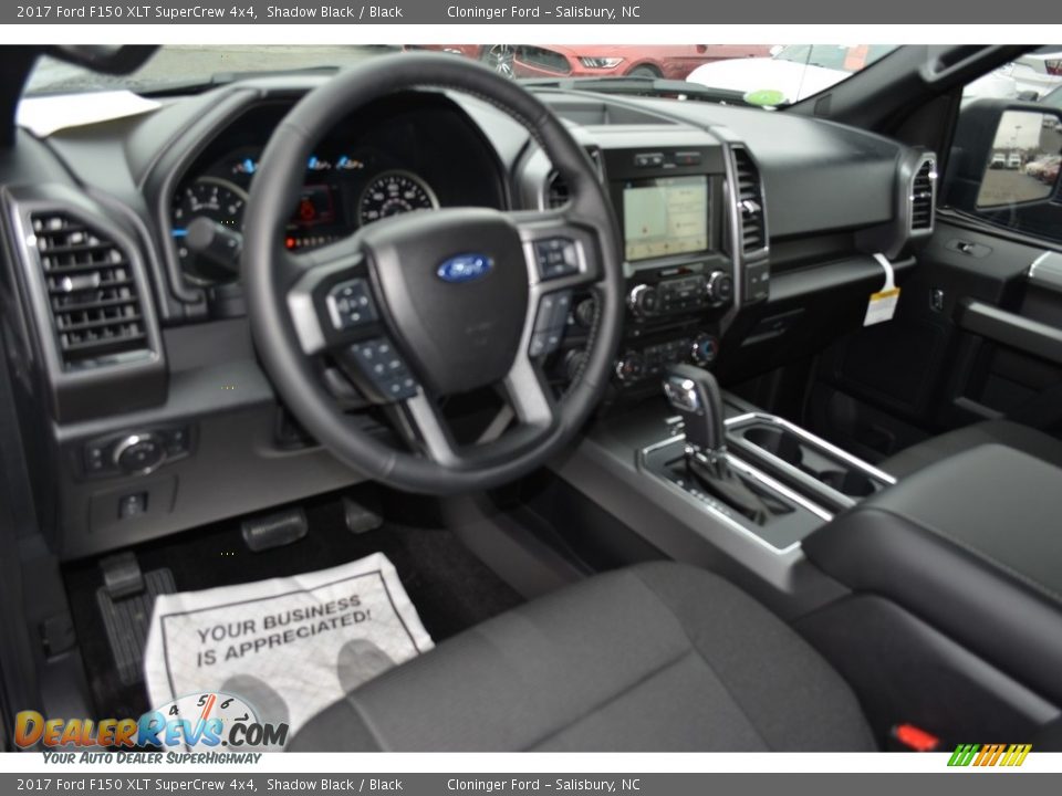 2017 Ford F150 XLT SuperCrew 4x4 Shadow Black / Black Photo #7