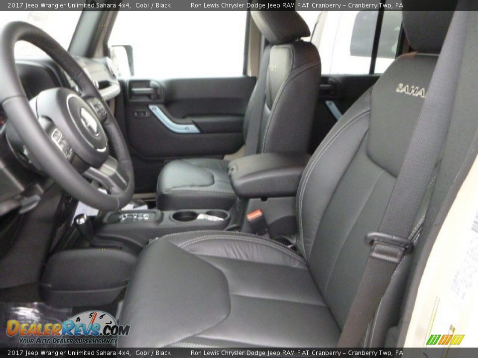 Black Interior - 2017 Jeep Wrangler Unlimited Sahara 4x4 Photo #12