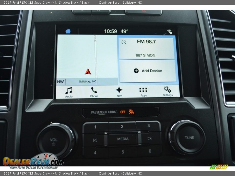 2017 Ford F150 XLT SuperCrew 4x4 Shadow Black / Black Photo #11