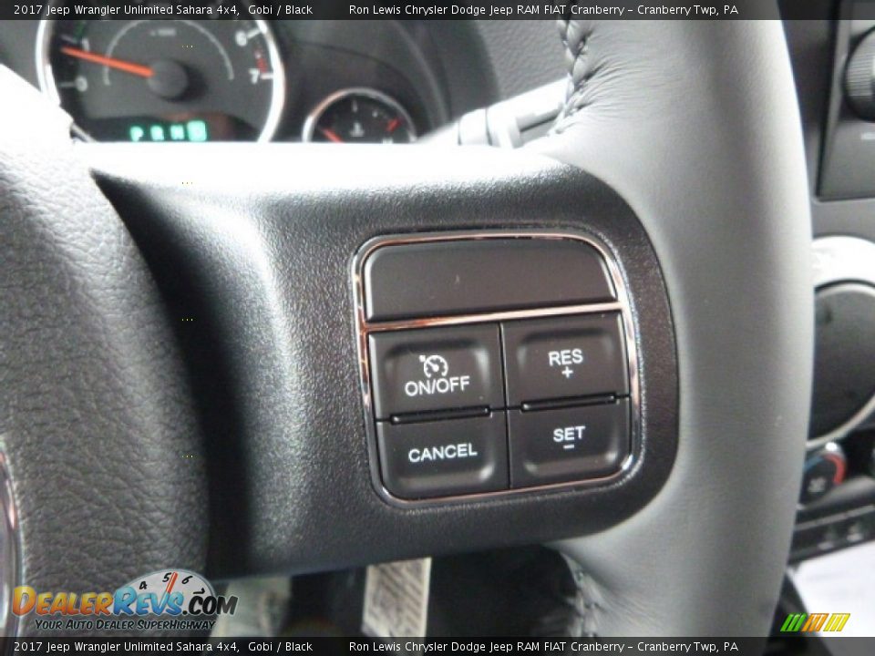 2017 Jeep Wrangler Unlimited Sahara 4x4 Gobi / Black Photo #16