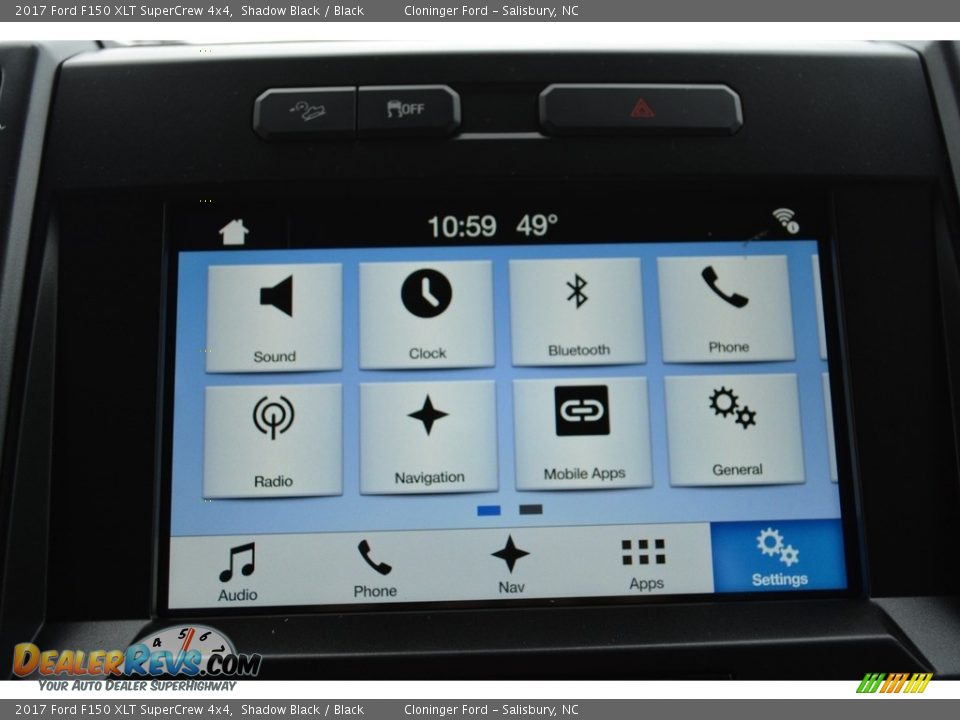 2017 Ford F150 XLT SuperCrew 4x4 Shadow Black / Black Photo #12
