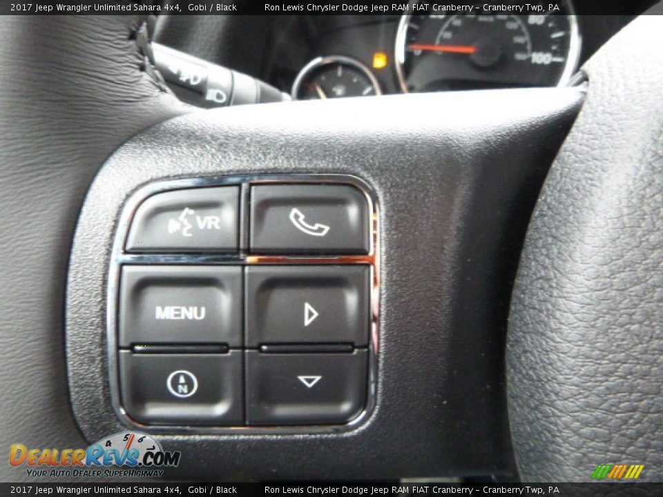 2017 Jeep Wrangler Unlimited Sahara 4x4 Gobi / Black Photo #17