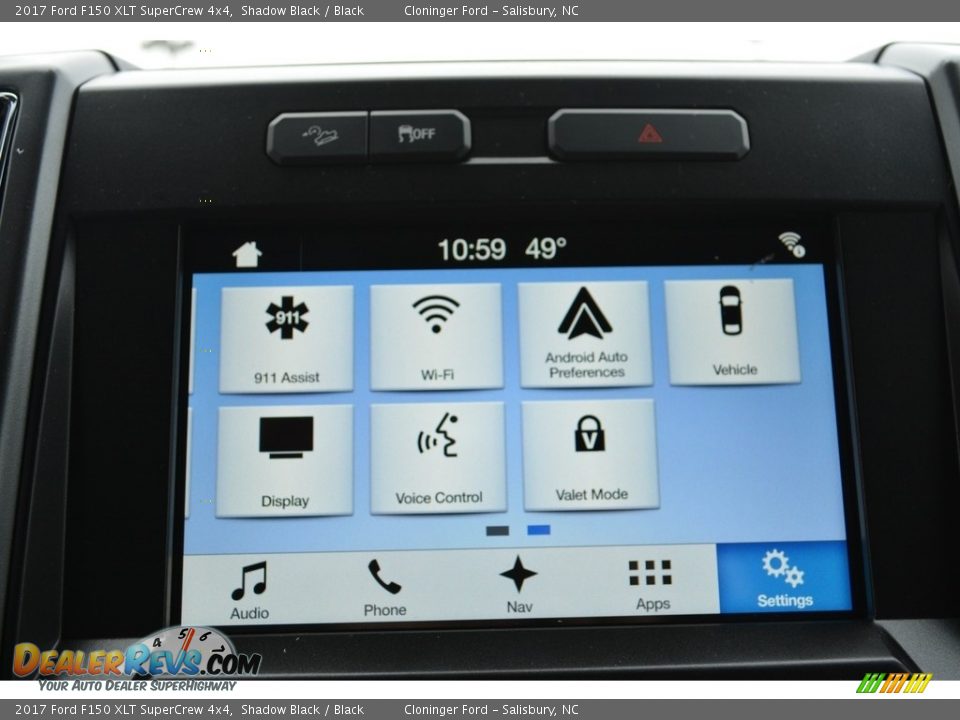 2017 Ford F150 XLT SuperCrew 4x4 Shadow Black / Black Photo #13