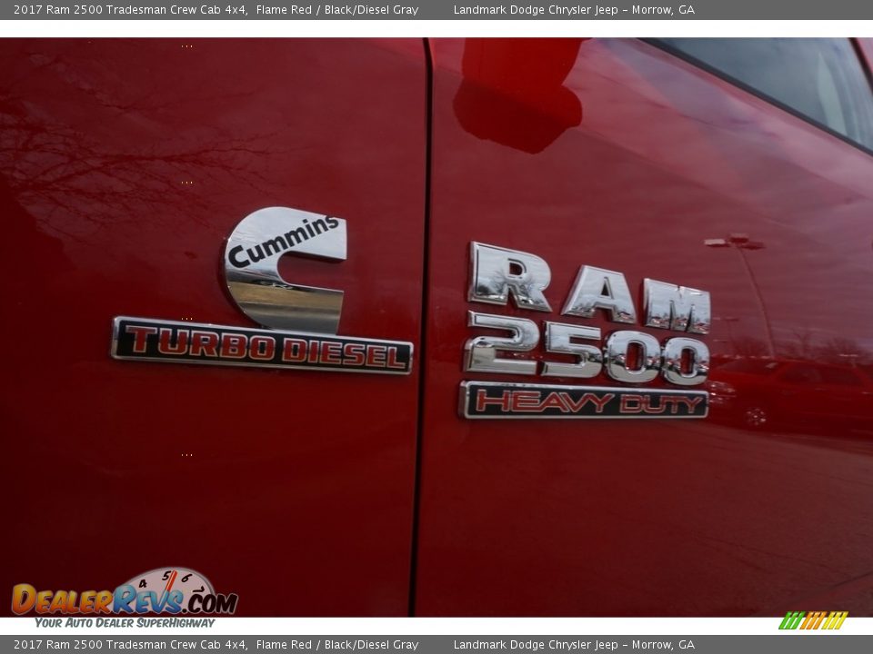 2017 Ram 2500 Tradesman Crew Cab 4x4 Flame Red / Black/Diesel Gray Photo #6