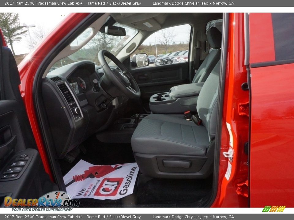 2017 Ram 2500 Tradesman Crew Cab 4x4 Flame Red / Black/Diesel Gray Photo #7